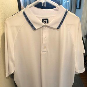 FootJoy Performance Golf Shirt, XL, white